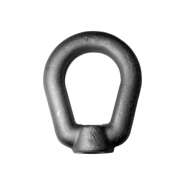 Ken Forging Oval Eye Nut, 7/8"-9 Thread Size, 1 in Thread Lg, Steel, Zinc Plated EN-9-2H-ZN - main